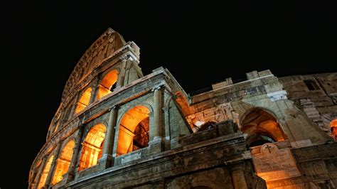 2560x1440 Rome Colosseum Night 1440p Resolution Wallpaper Hd City 4k