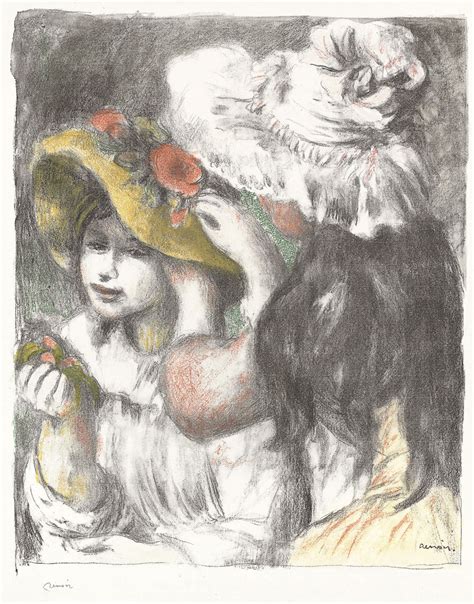 Pierre Auguste Renoir 1841 1919 Le Chapeau épinglé 2e Planche