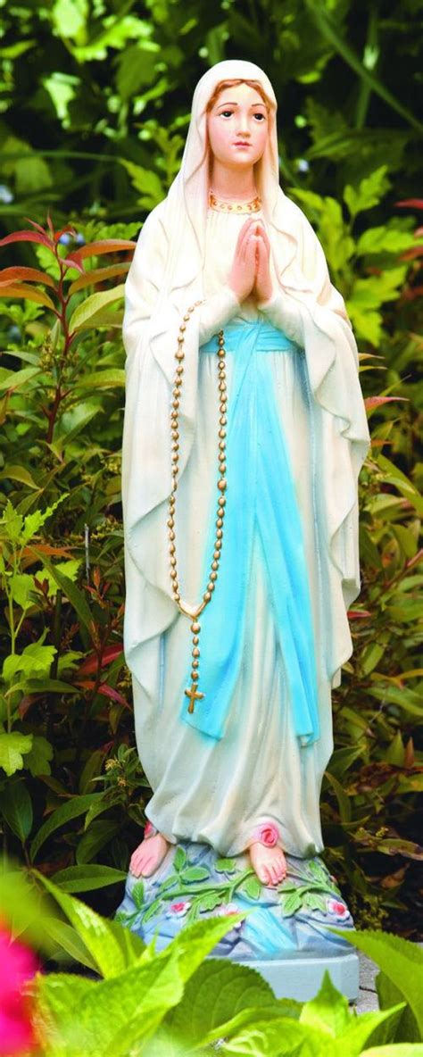 Our Lady Of Lourdes Cement Garden Statue 265 High
