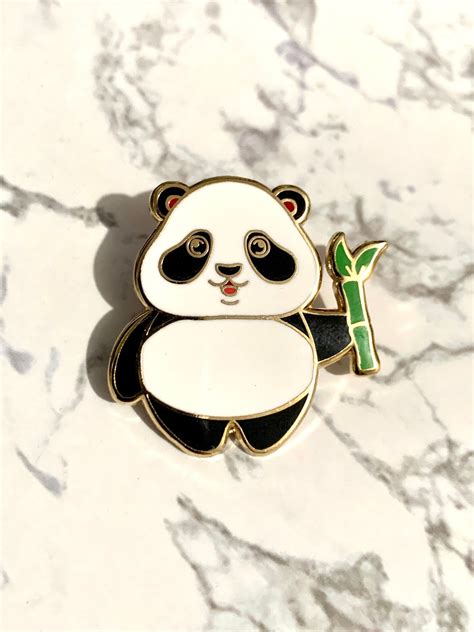 Panda Emaille Pin Emaille Pins Panda Pin Kawaii Emaille Etsyde