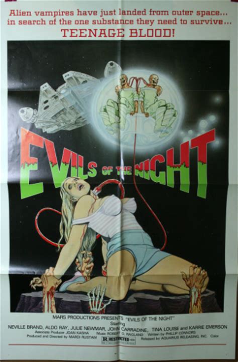 Evils Of The Night Exploitation Poster Original Vintage Movie Posters