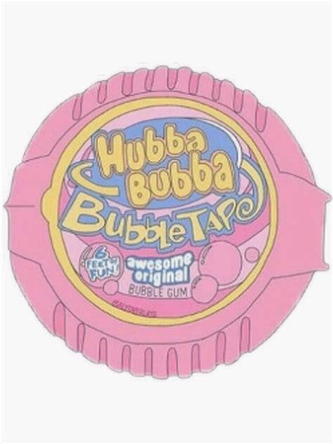 Hubba Bubba Sticker For Sale By Laurynmallard Redbubble