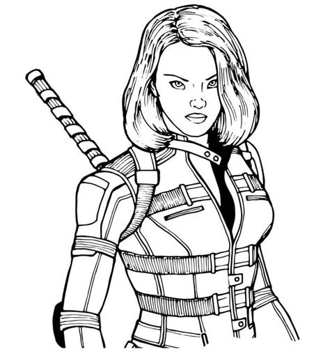 Black Widow Logo Coloring Pages Coloring Pages