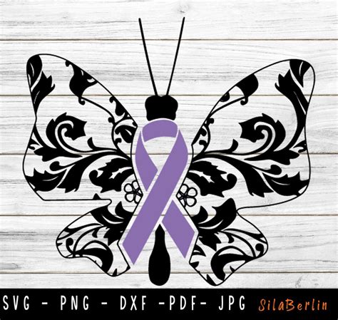 Butterfly Pancreatic Cancer Svg Pancreatic Cancer Svg Pancreatic Cancer Awareness Svg Purple