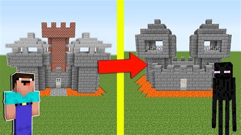 Noob Vs Pro Endermen Castle Wars In Minecraft Like Maizen Mikey And Jj