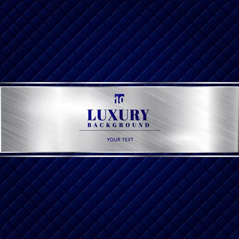 Luxury Invitation Blue Background With A Pattern Of