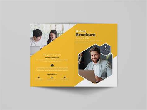 Bi Fold Brochure Design Template Freebie Behance