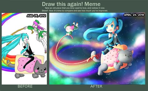 Draw This Again Riding On Nyan Cat By Momochan 100 On Deviantart