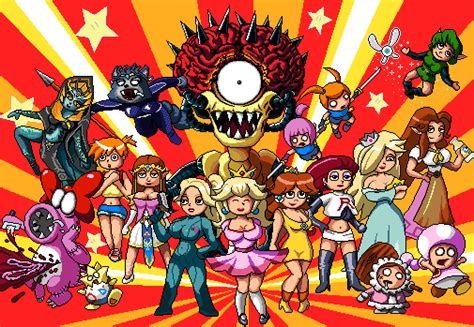 the nintendo girls icon pixel art buddy icons forum avatars pixel art anime video game