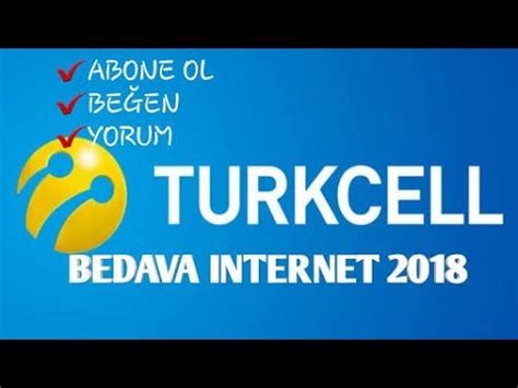 Turkcell Nasıl Bedava İnternet Kazanılır YouTube