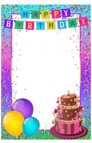 Birthday Frame Transparent PNG | PNG Mart