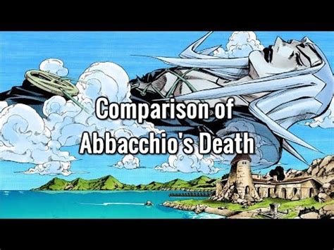 I'm not crying, you are crying. Comparison of Abbacchio's Death - YouTube