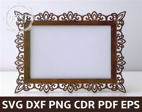 Photo Frame Laser Cut Template 4x6 For Plywood 3mm And 4 Mm Etsy