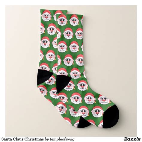 Santa Claus Christmas Socks Christmas Socks White
