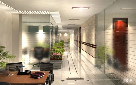 Office Corridor Interior Design Pakistan Dcp