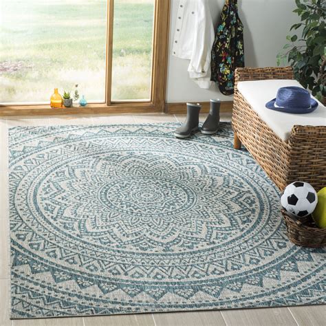 Safavieh Courtyard Josiah Floral Medallion Indooroutdoor Area Rug