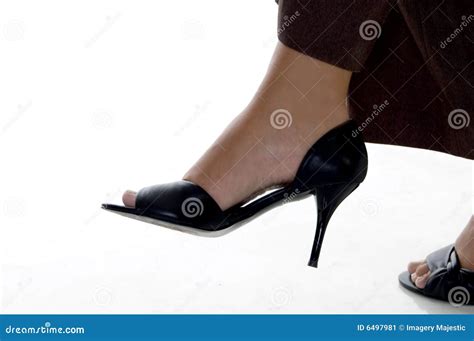 Crossed Legs Of Corporate Lady Stock Image Image Of Mature Woman