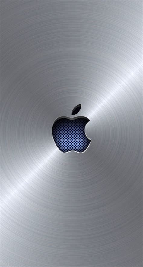 apple logo cool blue silver wallpapersc iphones
