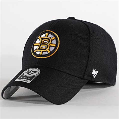 47 Brand Casquette Mvp Adjustable Boston Bruins Noir