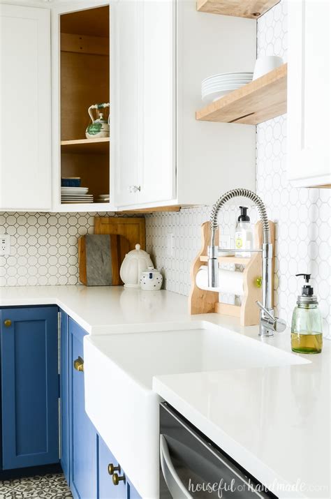 Maybe you would like to learn more about one of these? Blue & White Two Tone Kitchen Reveal - Houseful of Handmade