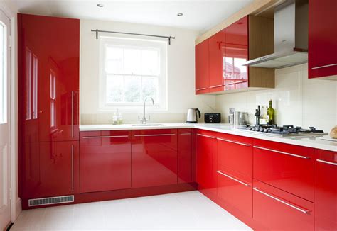 A Bold Red Kitchen Design Photography © David Giles All Rights