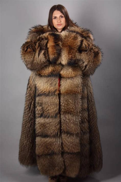 luxury t fin raccoon fur fur coat fur jacket full skin etsy in 2020 fur coat fur coats