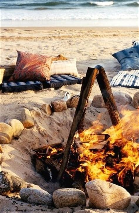 Backyard Fire Pit Ideas Inspired By Beach Bonfires Beach