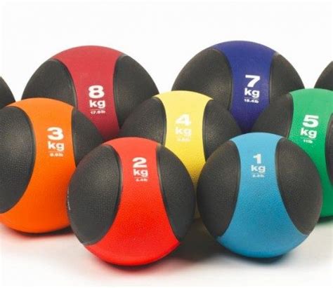 Rubber Medicine Balls With Bounce Fitness Equipment