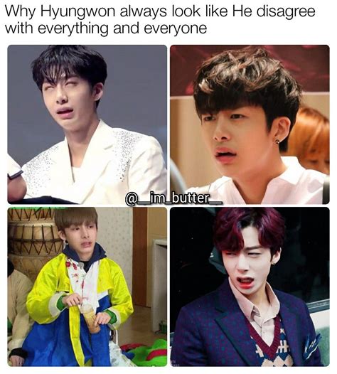 Hyungwon Monsta X Meme For More Follow Me On Ig Imbutter