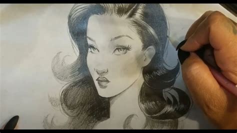 How To Draw Pinup Faces Pt 3 Hair Tattoo Business Cartoon Art That Has Made Me Money Woman