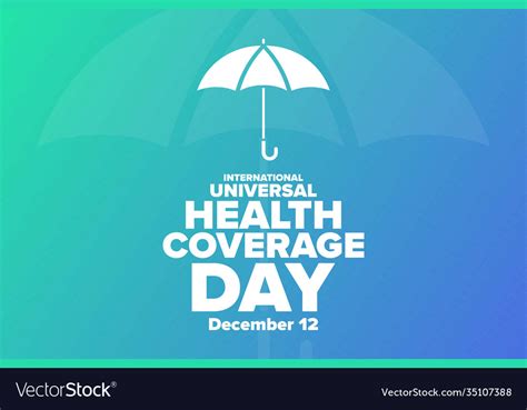 International Universal Health Coverage Day Vector Image