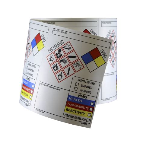 Buy NMC GHS2264ALV GHS Secondary Container Label Roll Of 250 3 In