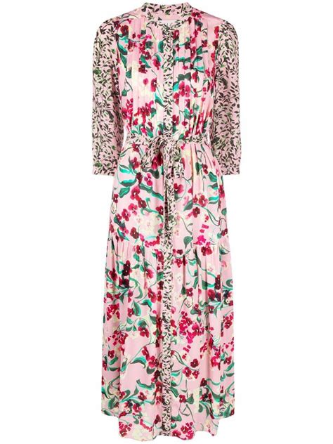 Buy Saloni Remi C Floral Print Shirt Dress At 22 Off Editorialist