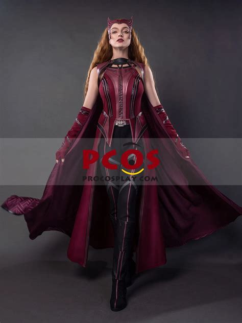wandavision scarlet witch wanda finale cosplay costume c00323 knit version cosplay costumes
