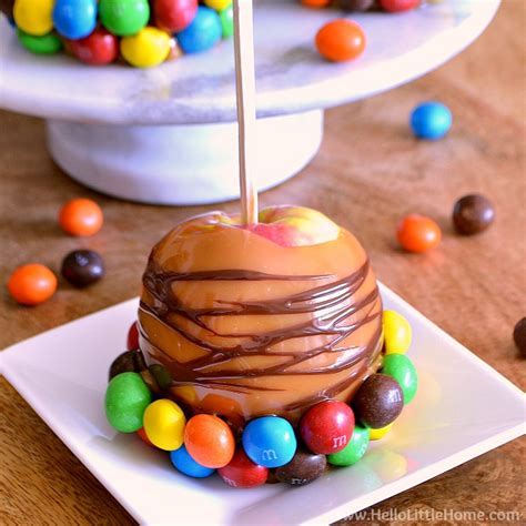 How To Make Gourmet Caramel Apples Hello Little Home