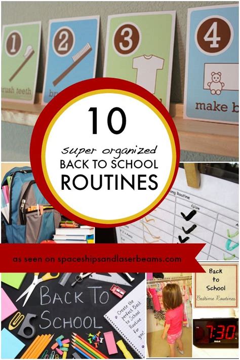 Back To School Routine Ideas Spaceships And Laser Beams School