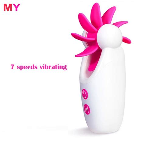My 7 Speeds Licking Toy Rotation Vibrating Oral Sex Tongue Female
