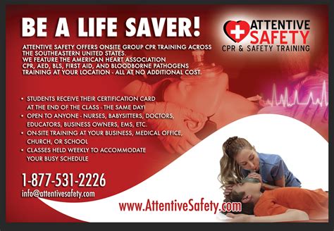 Join us today by making a donation. Attentive Safety CPR and Safety Training Blog