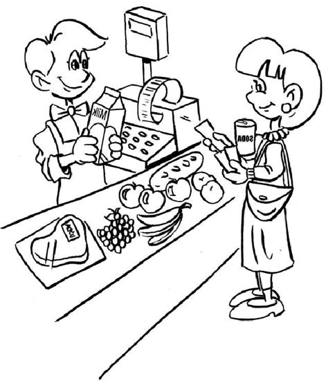 You might also be interested in coloring. Grocery Store Coloring Pages - Coloring Home