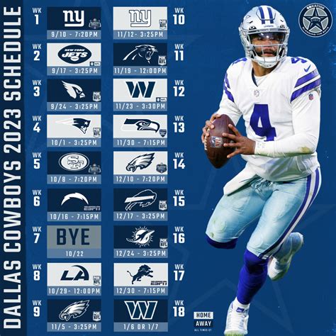 2024 Nfl Dallas Cowboys Schedule Jolie Carte