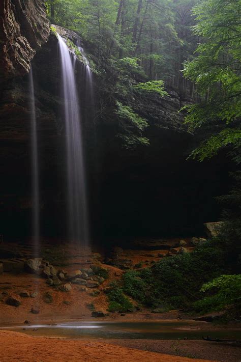 Ash Cave Falls At Hocking Hills State Park Photograph By