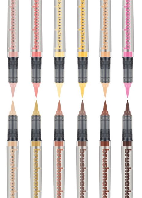 Karin Brush Marker Pro Set Skin Colours Amazon In Home Kitchen