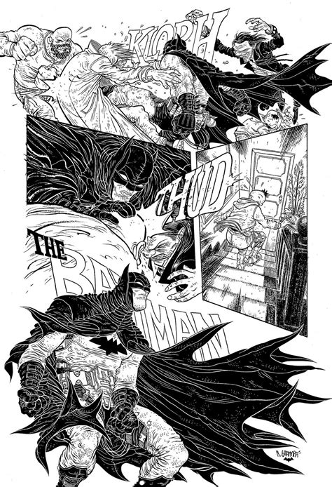 Dc Comics Batman Black And White Comic Style Art Batman Art Comic