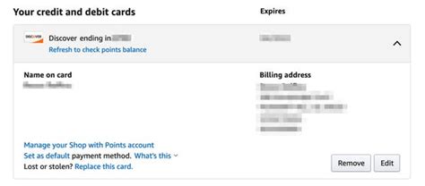 Log in to your amazon payments account and click edit my account settings. How to delete a credit card from your Amazon account - Business Insider