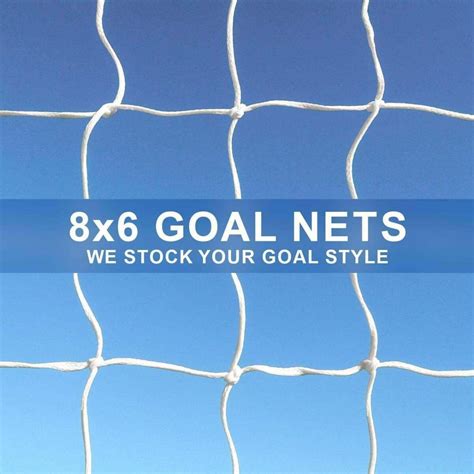 8 X 6 Replacement Goal Nets Net World Sports