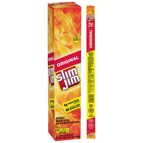 Meh 48 Pack Slim Jim Giant Original Smoked Meat Sticks