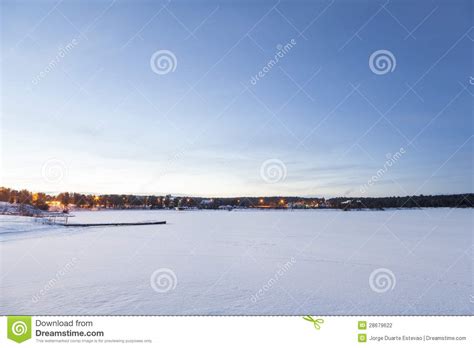 Frozen Lake Inari Inari Finland Stock Photo Image Of Boat Frozen