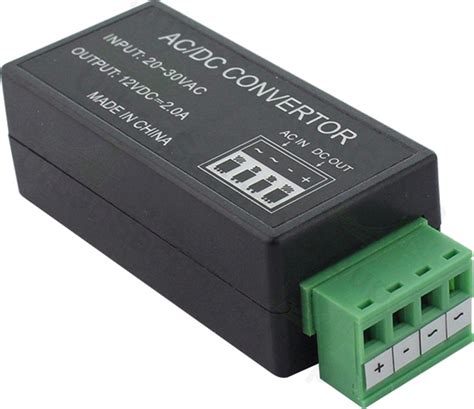 24v ac to 12v dc converter adapter 2 5a go from ac to dc power input 20 30vac output
