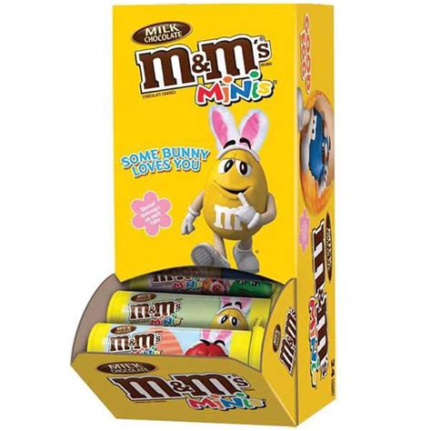 Easter Mandms Minis Candy Mini Tubes 24 Piece Box Candy Warehouse