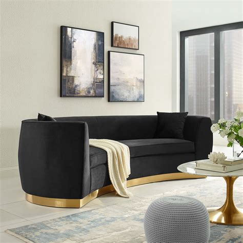 Modern Black Sofa Baci Living Room